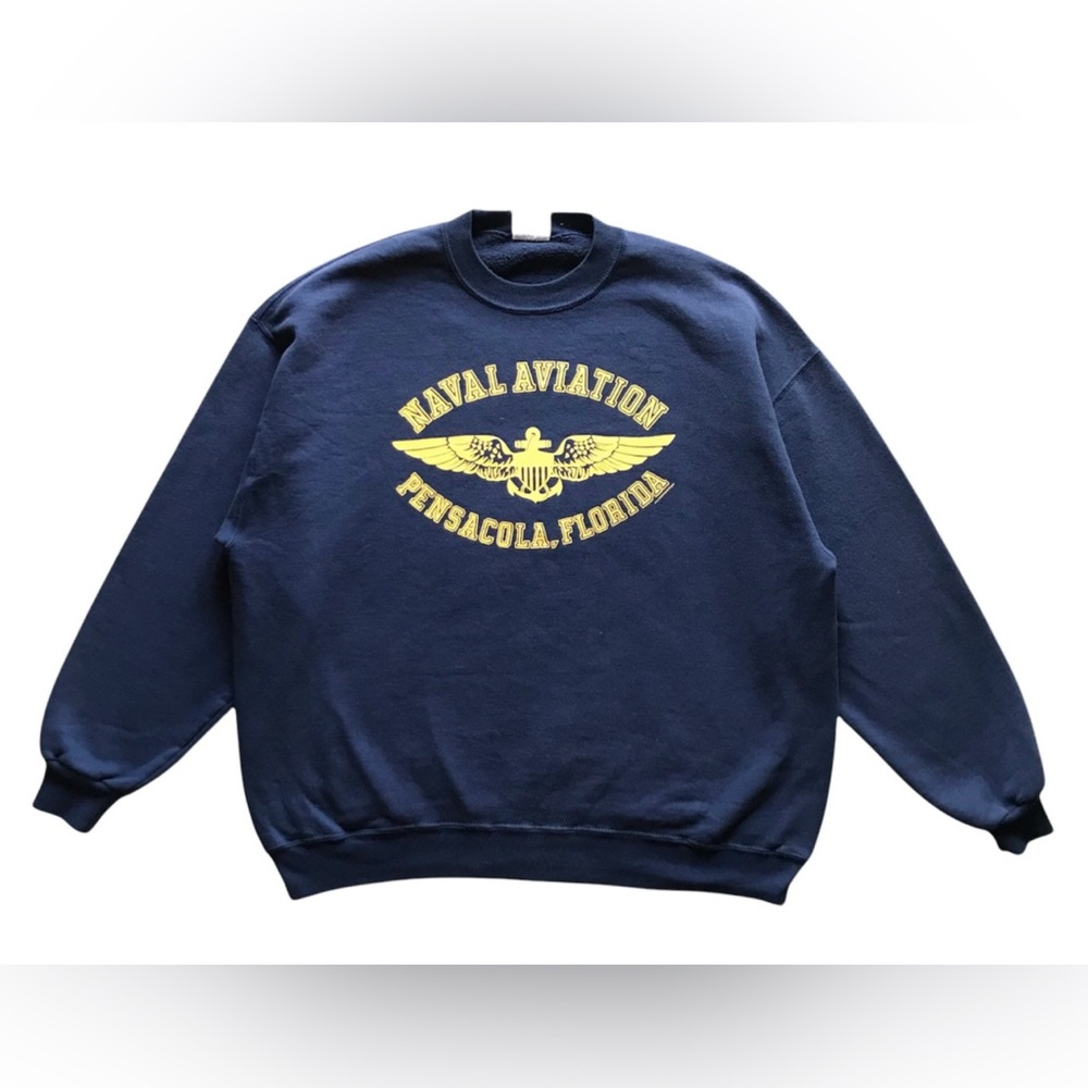 Vintage Naval Aviation Pensacola Florida Sweater Size L